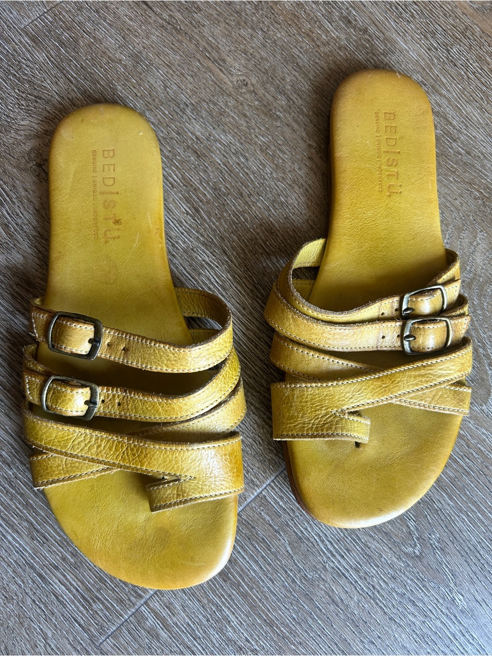Bed Stu Hilda Flat Handmade Leather Sandals Size 8